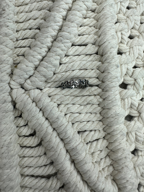 Silver Laurel Leaf Ring