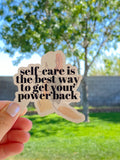 Self-Care Sticker