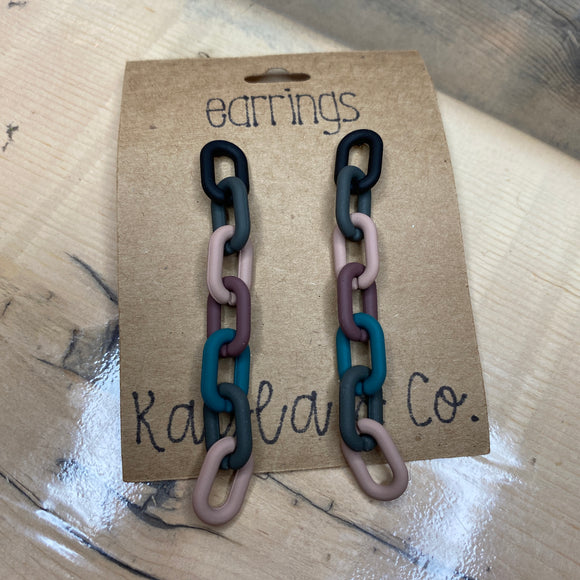 Earthy Chain Link Earrings